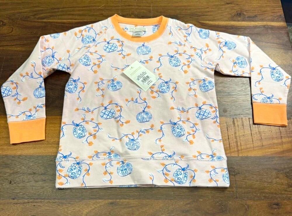 The Beaufort Bonnet Company Cassidy Crewneck Long Sleeve Floral Tee Size 5